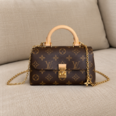 Louis Vuitton Monogram Nano Madeleine Top Handle Bag with Chain Strap
