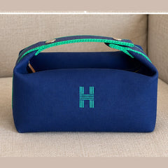 Hermès Bleu Marine Bride-à-Brac H Pavillon PM