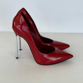 Red Patent Blade Pumps