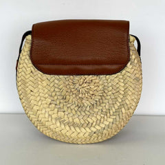 Marcie Raffia Shoulder Bag