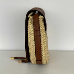 Marcie Raffia Shoulder Bag