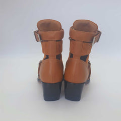 Brown Rylee Cut Out Boots