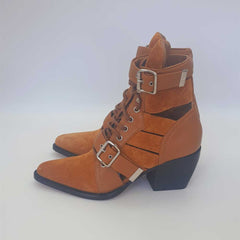 Brown Rylee Cut Out Boots