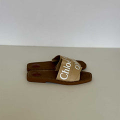 Beige Woody Slides