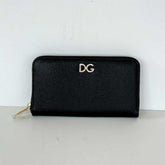 Black Zip Around Wallet