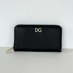 Black Zip Around Wallet