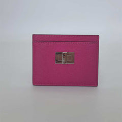 Baby Blue & Fuchsia Peekaboo Card Holder