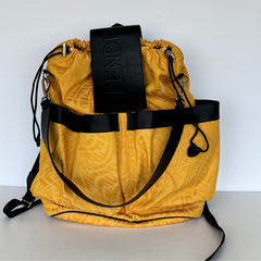 Yellow Zucca Shoulder Bag And Backpack