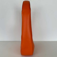 Orange Perforated Hobo Bag