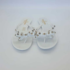 Rockstud Jelly Thong Slides