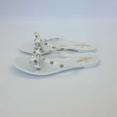 Rockstud Jelly Thong Slides