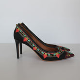 Embroidered Multi Color Pumps