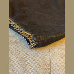 Stella McCartney Black Shaggy Deer Falabella Tote