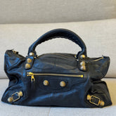 Balenciaga Large Black Leather Classic City Bag