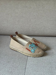 Loewe Paula's Ibiza Beige Canvas Espadrilles - Size 38