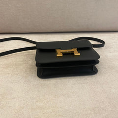 Hermès Black Epsom Leather Constance 24 with GHW