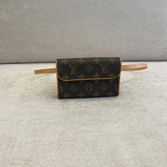 Louis Vuitton Monogram Canvas Florentine Belt Bag - Size Small