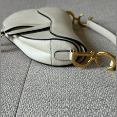Christian Dior Mini Saddle in Grained Calfskin Shoulder Bag