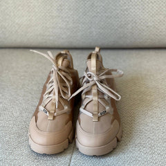 Christian Dior Nude Beige D-Connect Sneakers - Size 40½