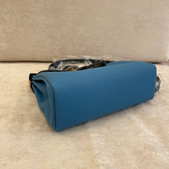 Hermès Bleu Jean Herbag Zip 31 GHW