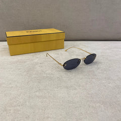 Fendi First Crystal Blue Lens Sunglasses