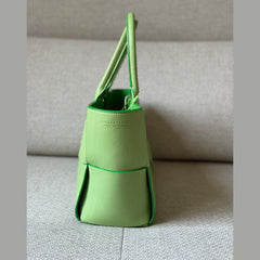 Bottega Veneta Green Parakeet Arco Tote Bag in Leather