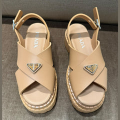 Prada Monolith Rubber Sandals - Size 38