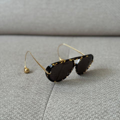 Bottega Veneta Aviator Drop Sunglasses