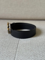 Gucci Black GG Marmont Crystal Embellished Belt – Size 80