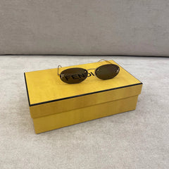 Fendi First Crystal Blue Lens Sunglasses