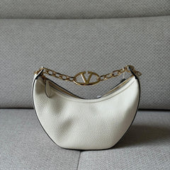 Valentino VLogo Moon Small Hobo Bag with Strap