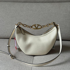 Valentino VLogo Moon Small Hobo Bag with Strap