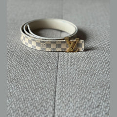 Louis Vuitton Damier Azur Canvas Belt - Size 80