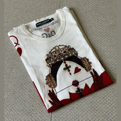 Dolce & Gabbana Queen of Hearts T-Shirt - Size 40