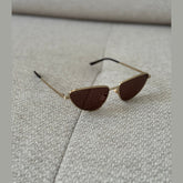 Gucci Gold Cateye Sunglasses