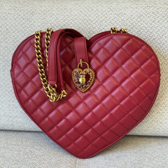 Dolce & Gabbana Red My Heart Chain Shoulder Bag