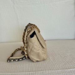 Chanel Beige Small Chanel 19 Shoulder Bag