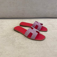 Hermès Purple Suede Oran Sandals - Size 37