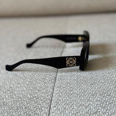 Loewe Black Rectangular Sunglasses