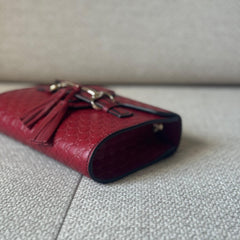 Gucci Red Microguccissima Mini Emily Crossbody