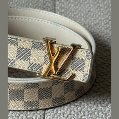 Louis Vuitton Damier Azur Canvas Belt - Size 80