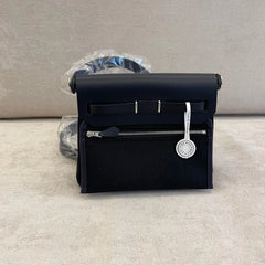Hermès Black Mini Herbag PHW