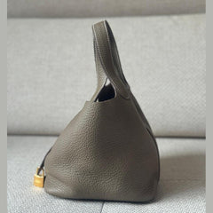 Hermès Etoupe Picotin Lock 18 with Gold Hardware - Stamp W