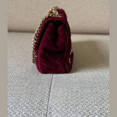 Dolce & Gabbana Lucia Velvet Shoulder Bag