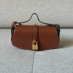 Céline Brown Leather Tabou Mini Crossbody