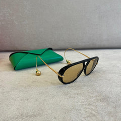 Bottega Veneta Drop Aviator Sunglasses with Receipt