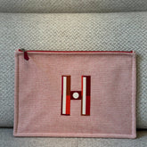 Hermès Large Faubourg Corner Case Orange/Framboise