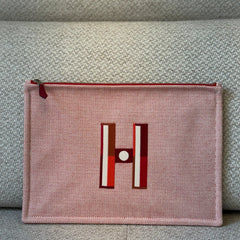 Hermès Large Faubourg Corner Case Orange/Framboise