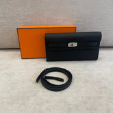 Hermès Black Epsom Leather Kelly To Go with PHW