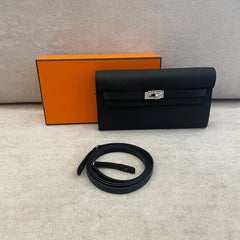 Hermès Black Epsom Leather Kelly To Go with PHW
